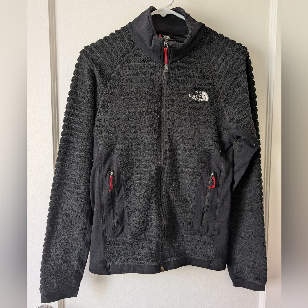 The North Face Black Textured Fleece Jacket